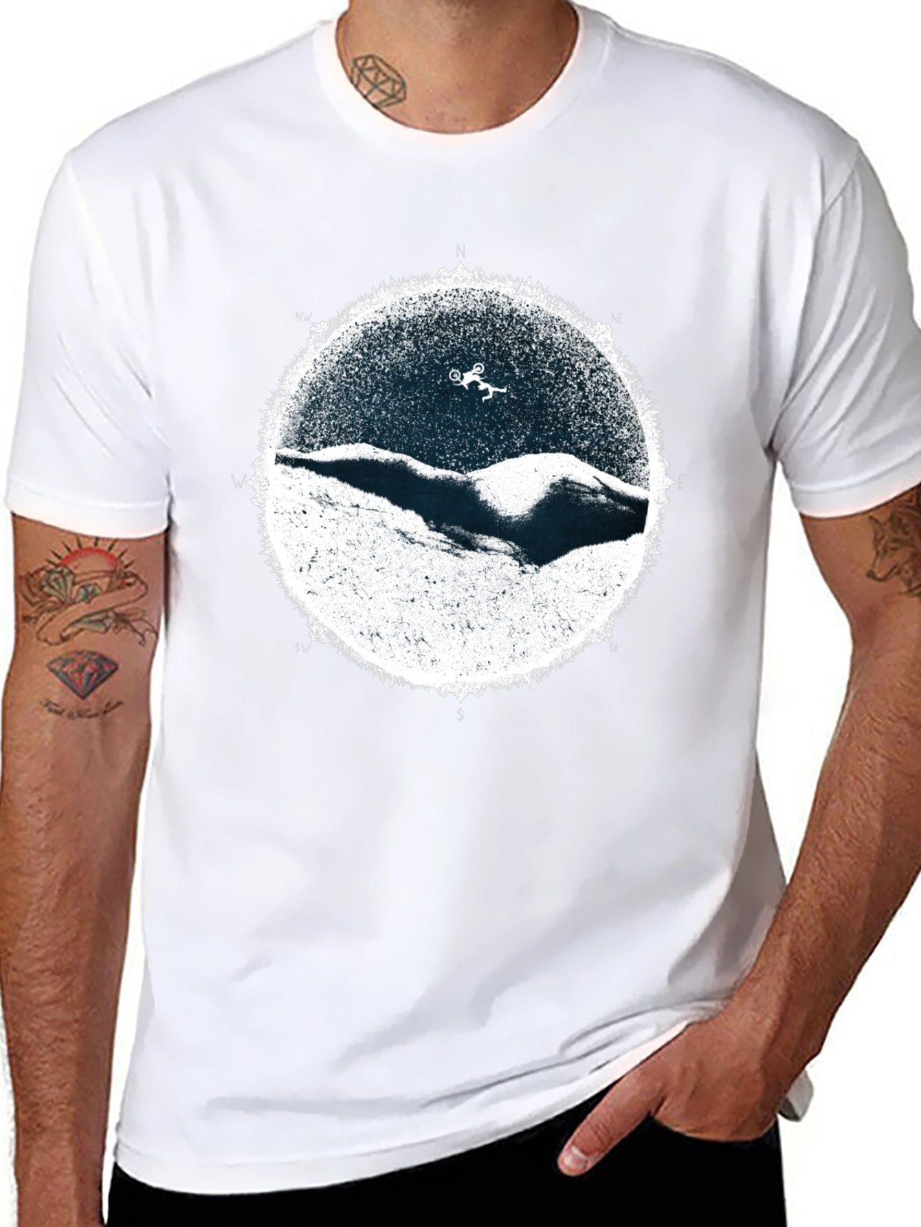 Mountain Bike Rider T-Shirt - Thrilling Design