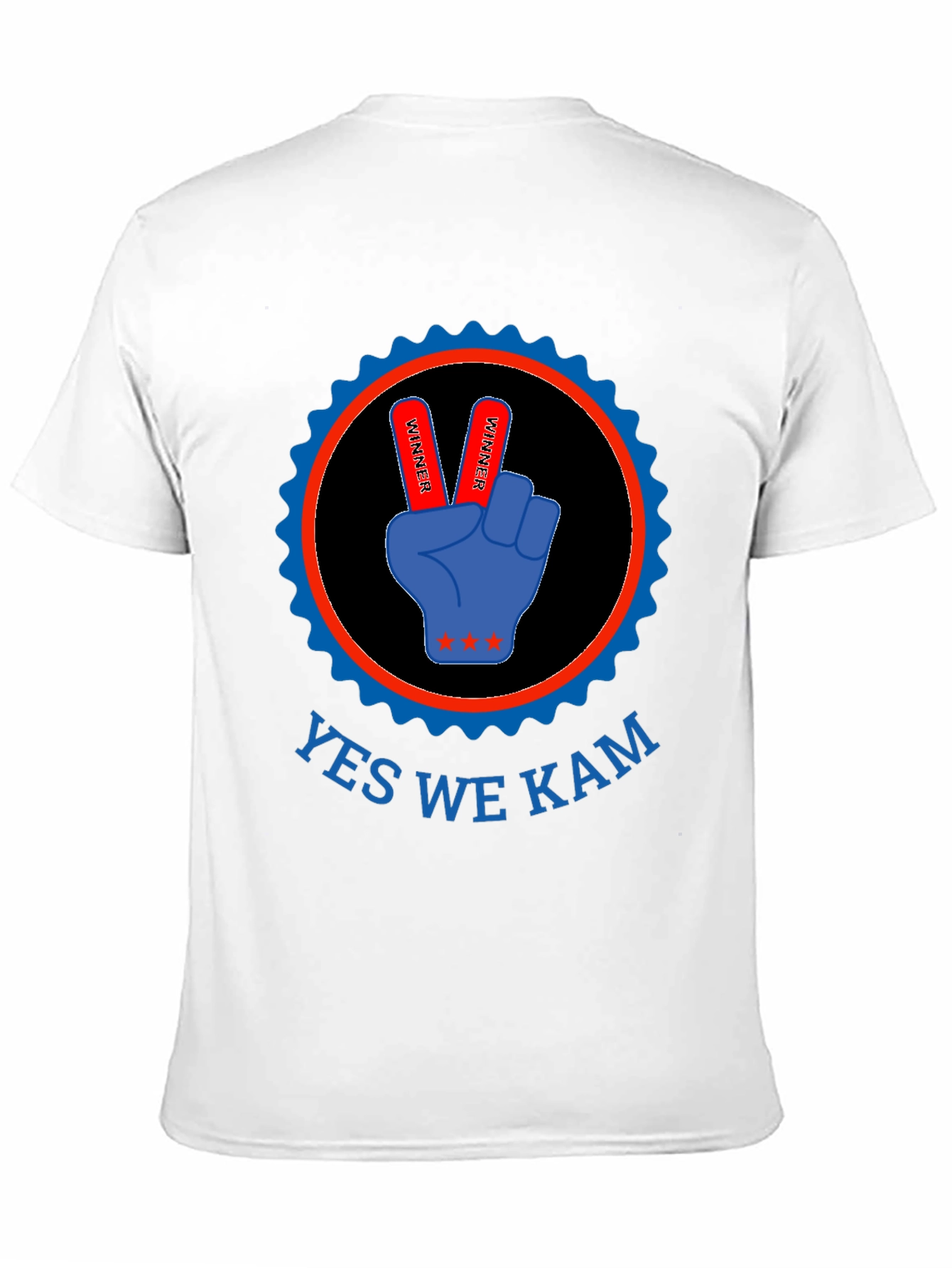 Yes We Kam T-Shirt - Victory Hand Design