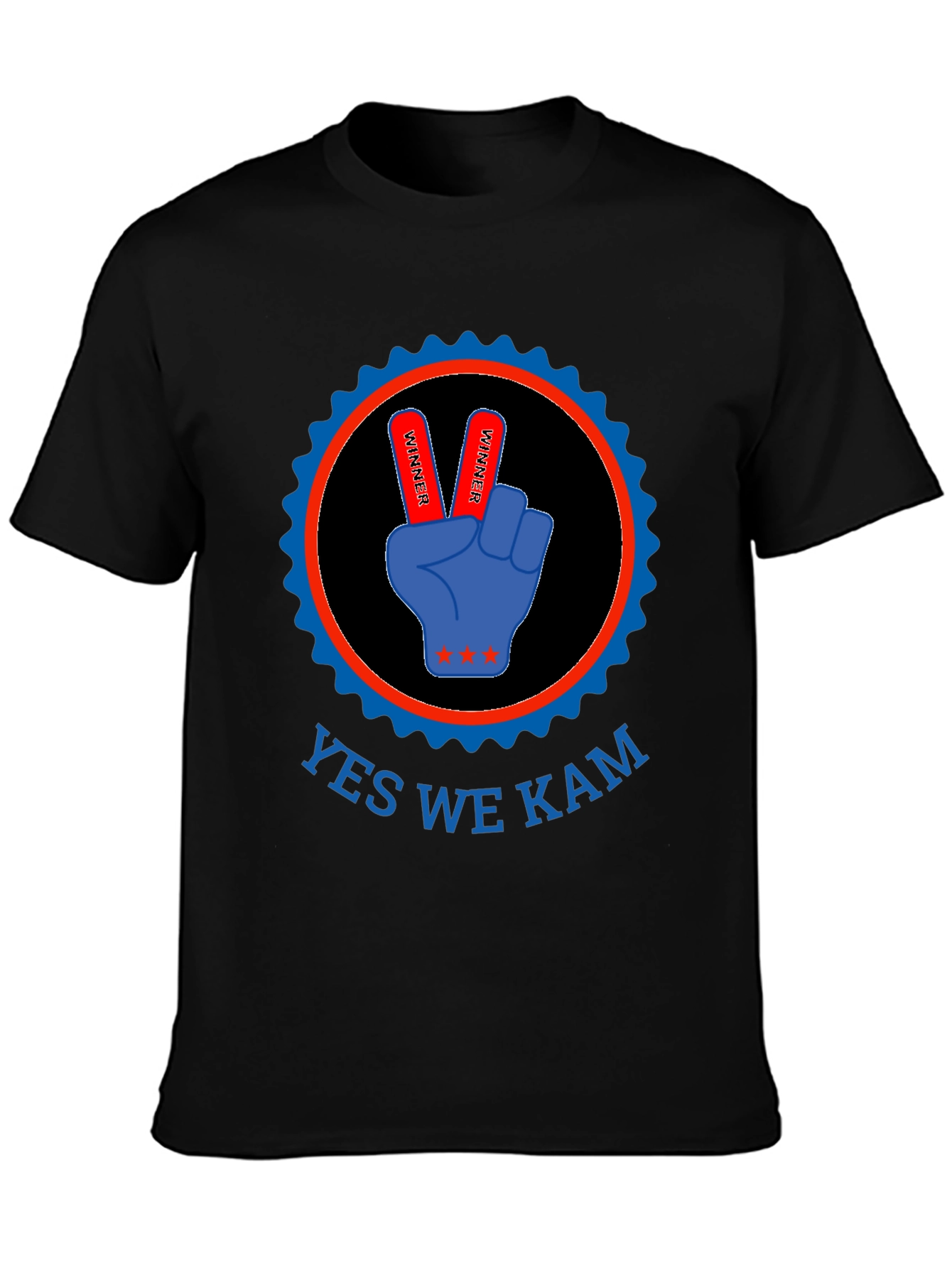 Yes We Kam T-Shirt - Victory Hand Design