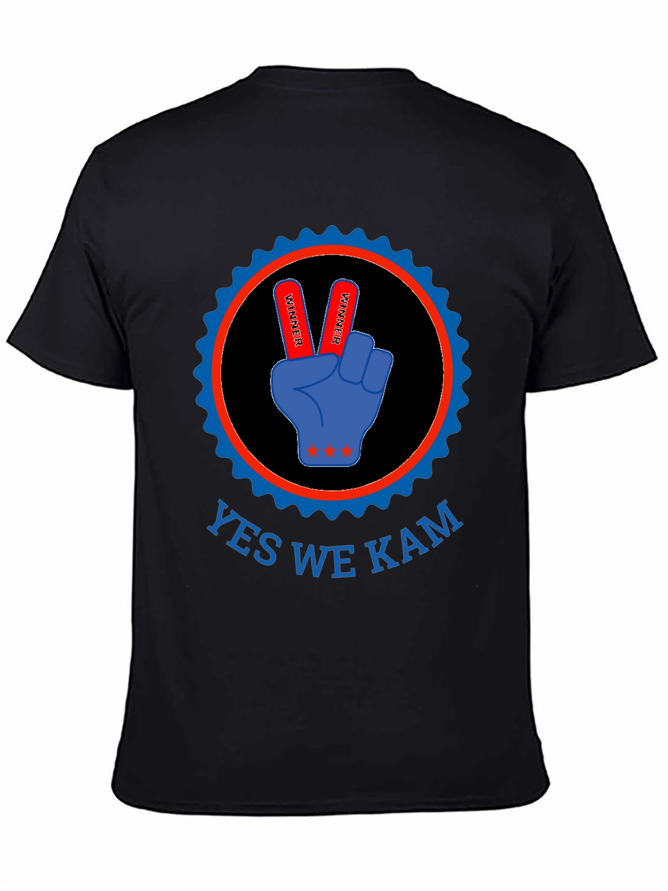 Yes We Kam T-Shirt - Victory Hand Design