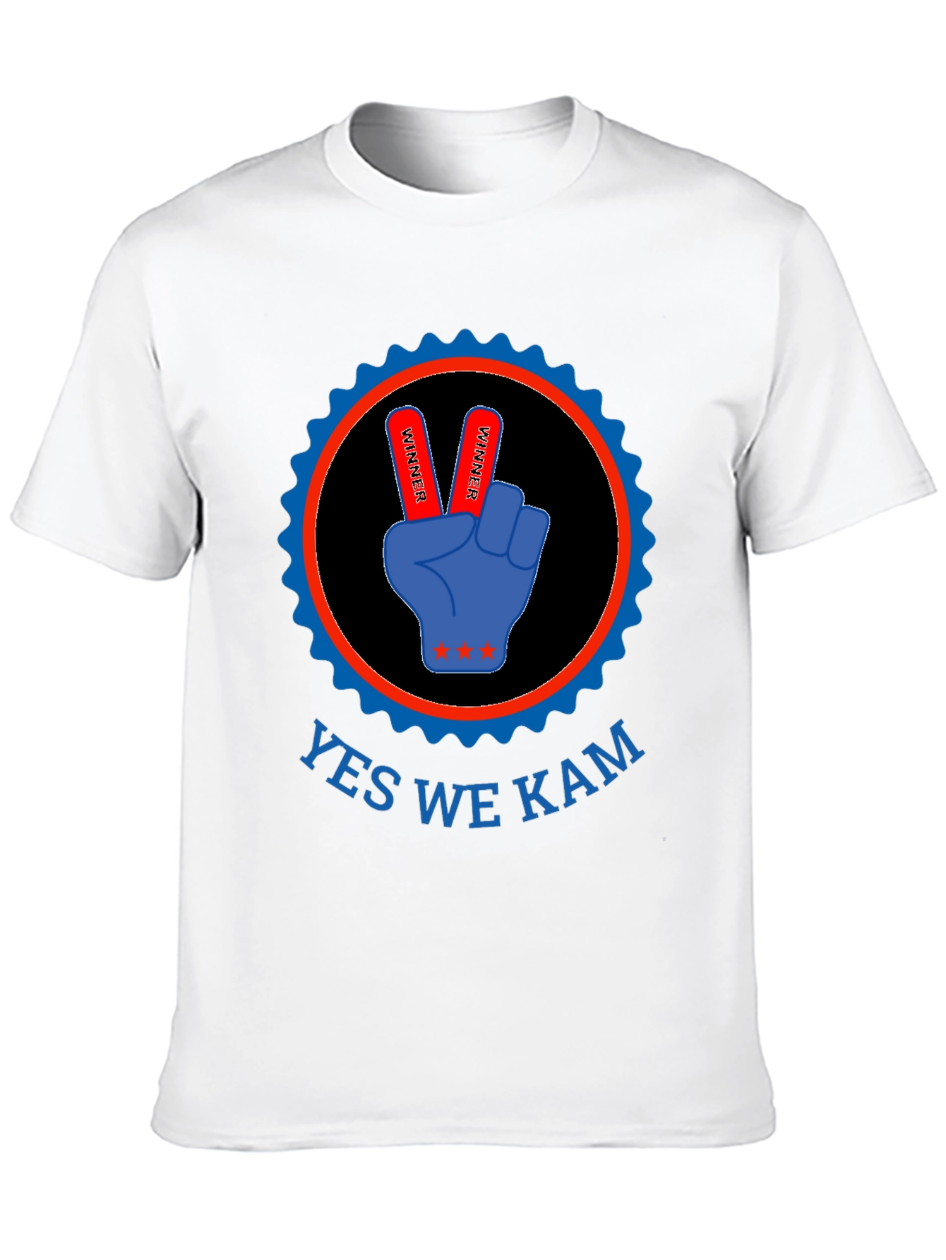 Yes We Kam T-Shirt - Victory Hand Design