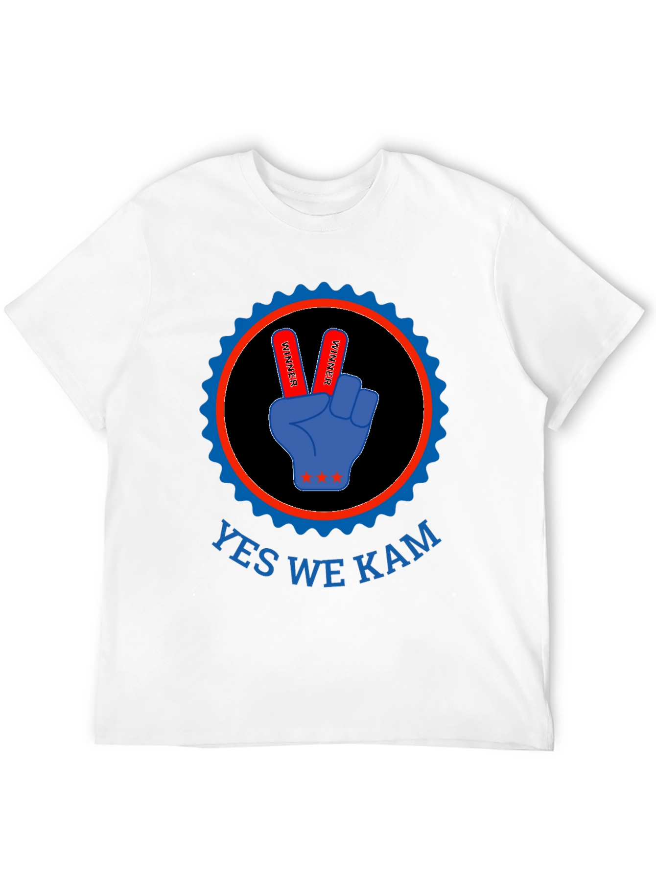 Yes We Kam T-Shirt - Victory Hand Design