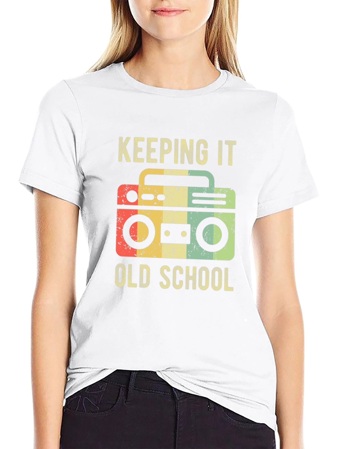 Keeping It Old School Retro Boombox T-Shirt