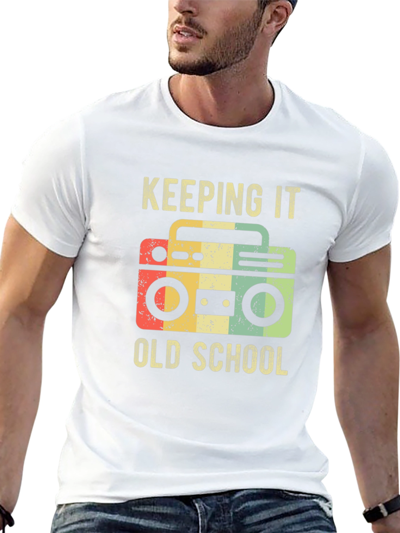 Keeping It Old School Retro Boombox T-Shirt