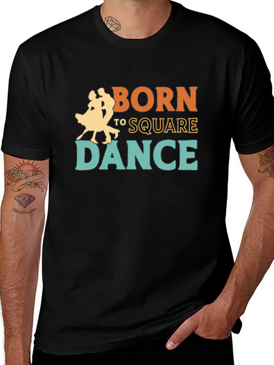 Born to Square Dance Graphic Tee - Black