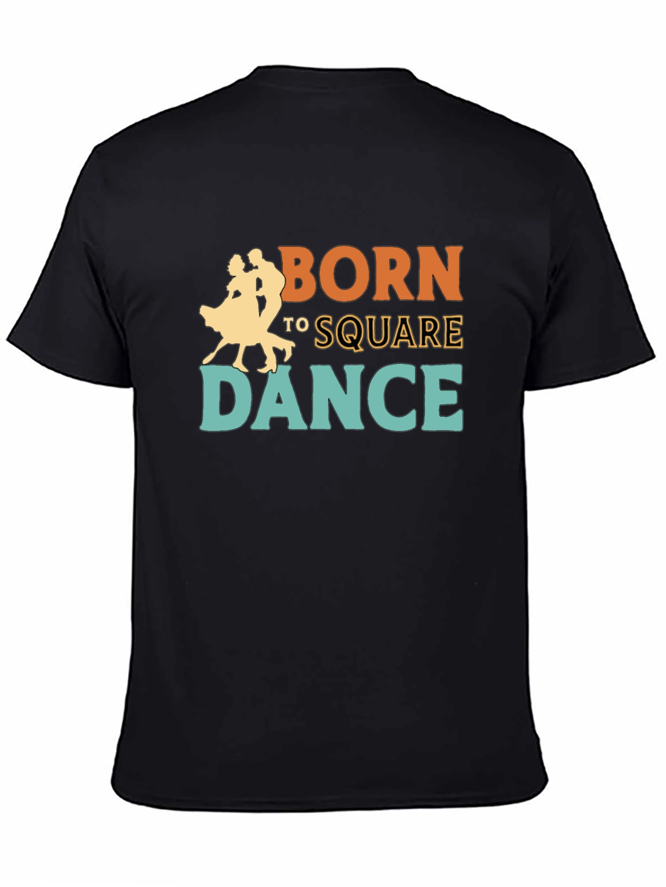 Born to Square Dance Graphic Tee - Black