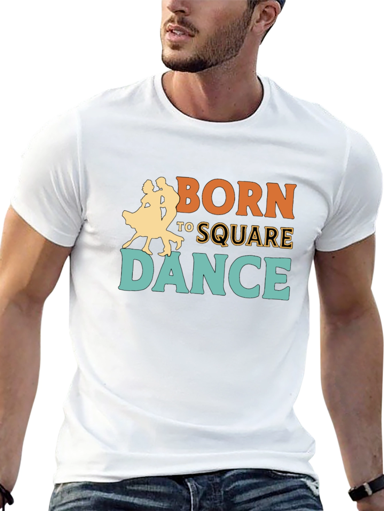 Born to Square Dance Graphic Tee - Black