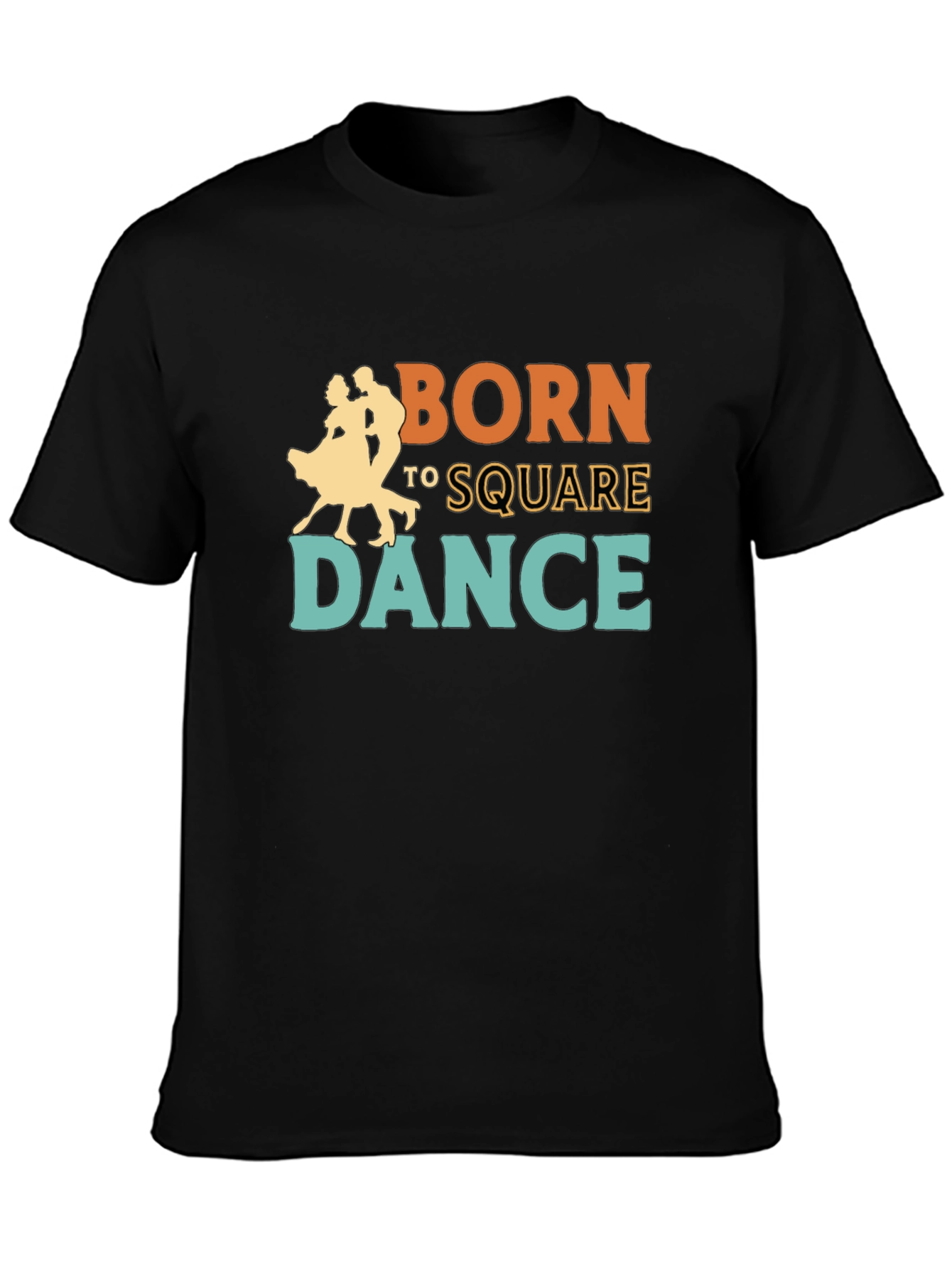 Born to Square Dance Graphic Tee - Black