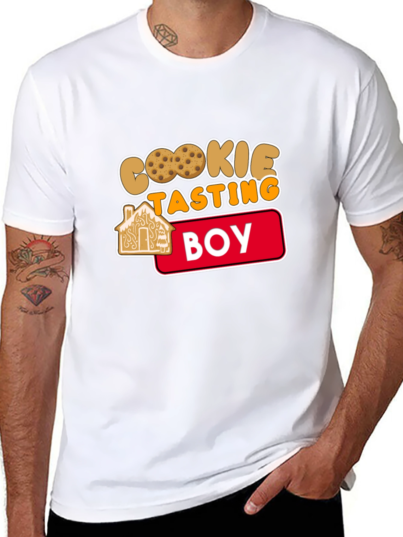 Cookie Tasting Boy T-Shirt - Festive Fun!