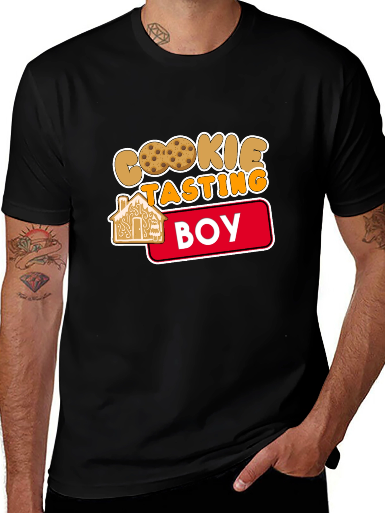 Cookie Tasting Boy T-Shirt - Festive Fun!