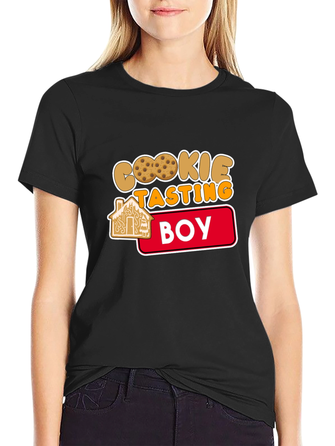 Cookie Tasting Boy T-Shirt - Festive Fun!