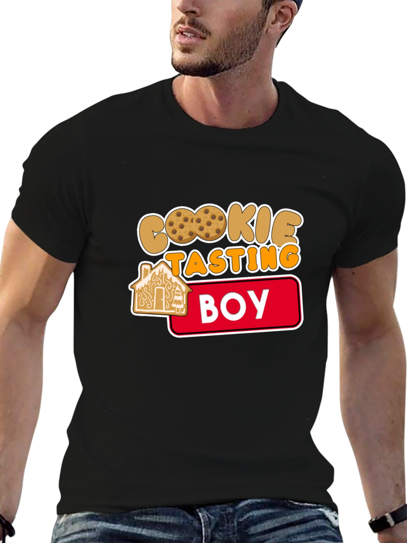 Cookie Tasting Boy T-Shirt - Festive Fun!