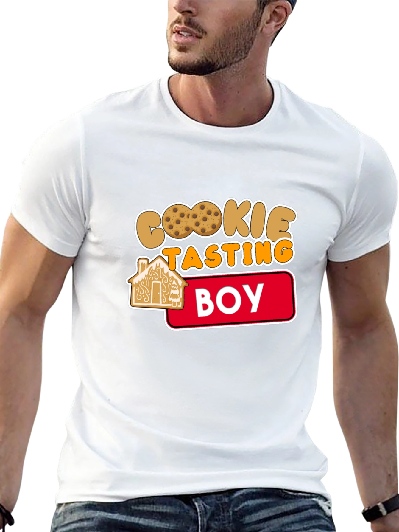Cookie Tasting Boy T-Shirt - Festive Fun!