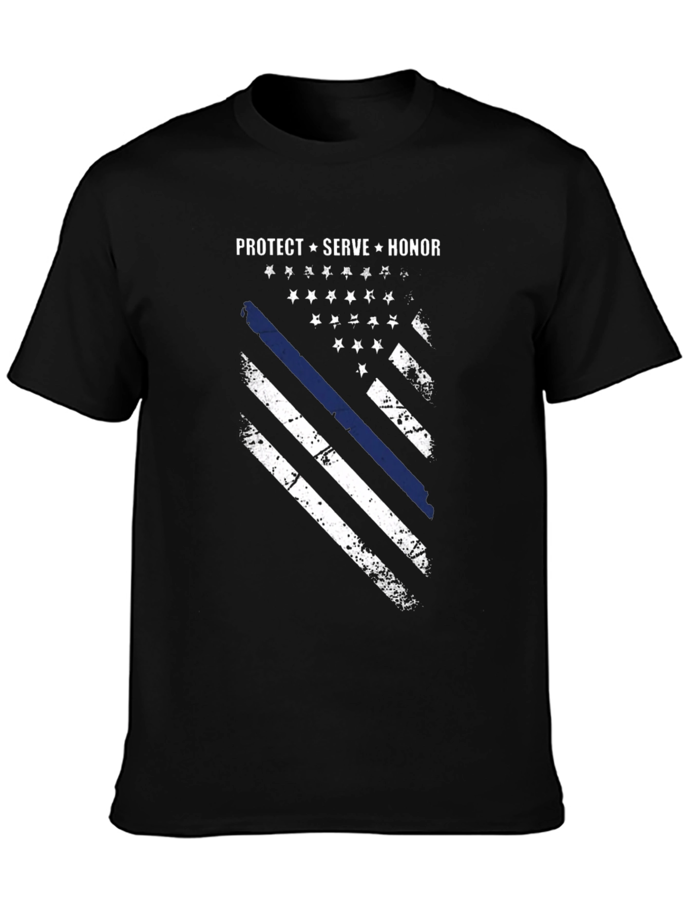 Protect Serve Honor Flag Graphic T-Shirt