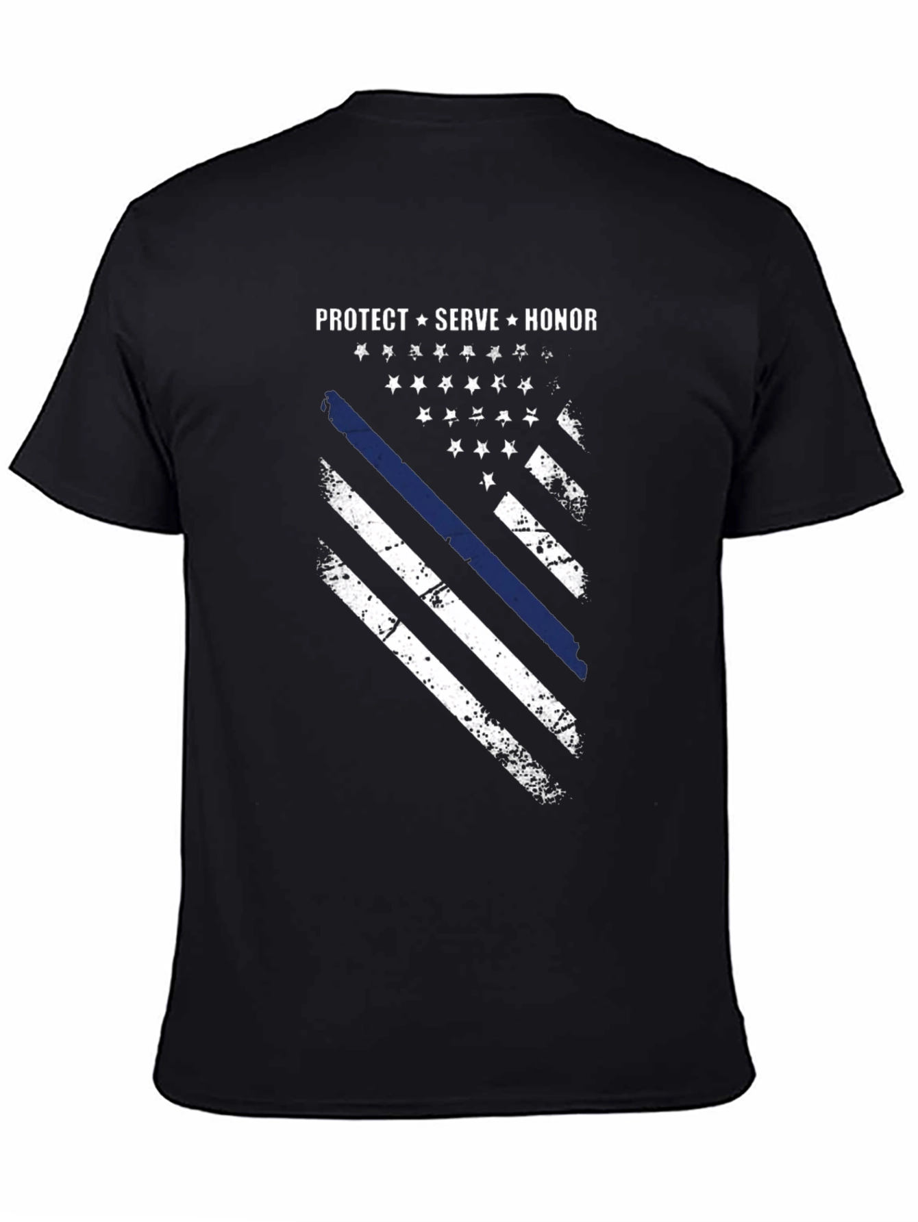 Protect Serve Honor Flag Graphic T-Shirt