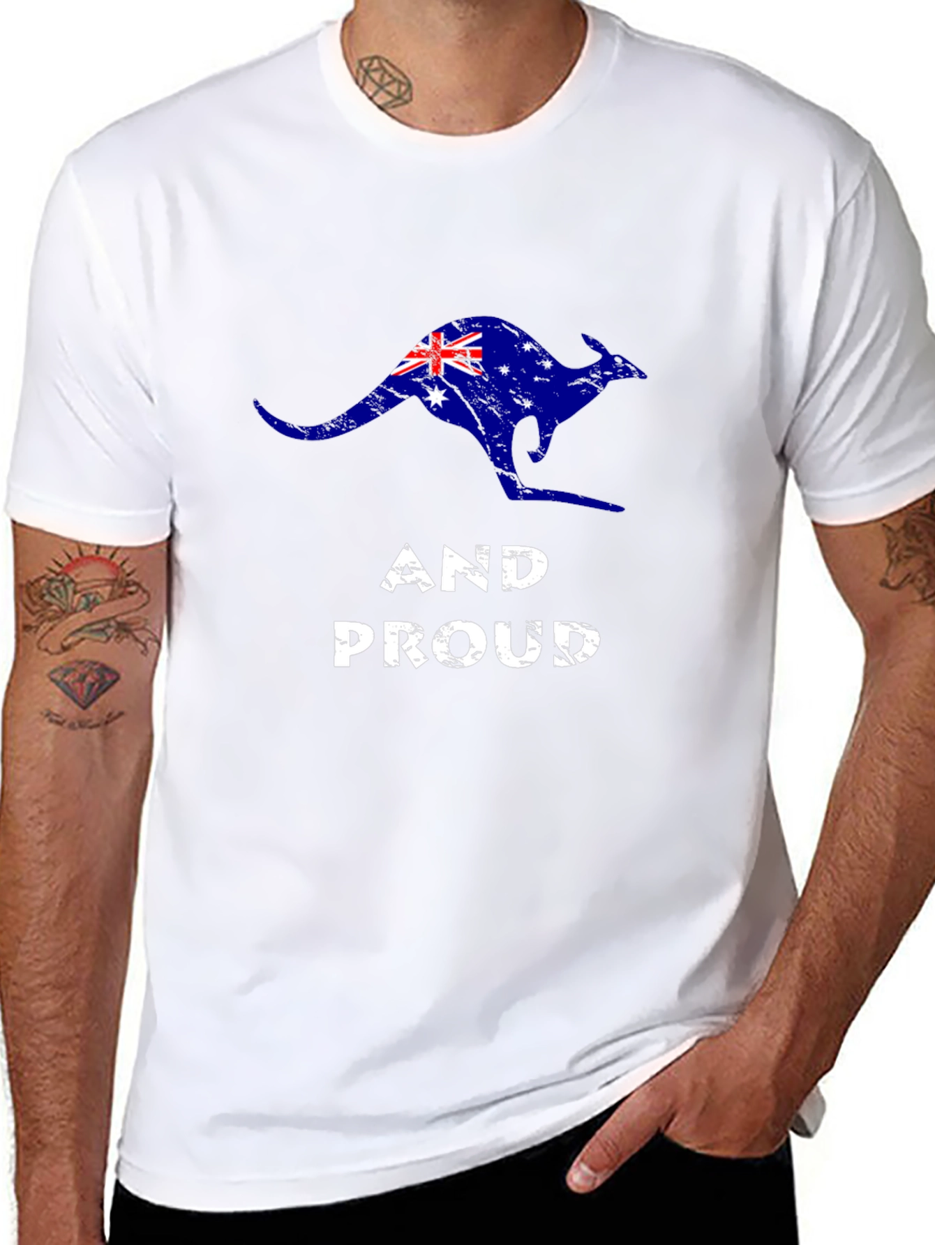 Australian Pride Kangaroo Graphic Tee