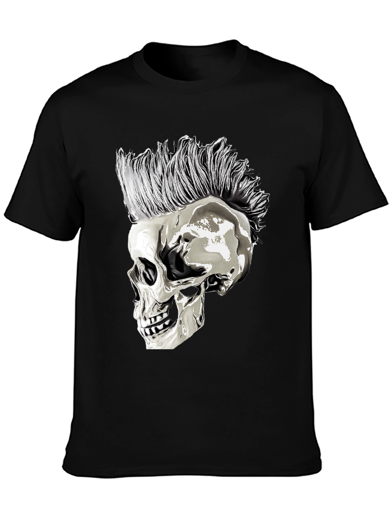 Punk Skull T-Shirt - Edgy Graphic Tee