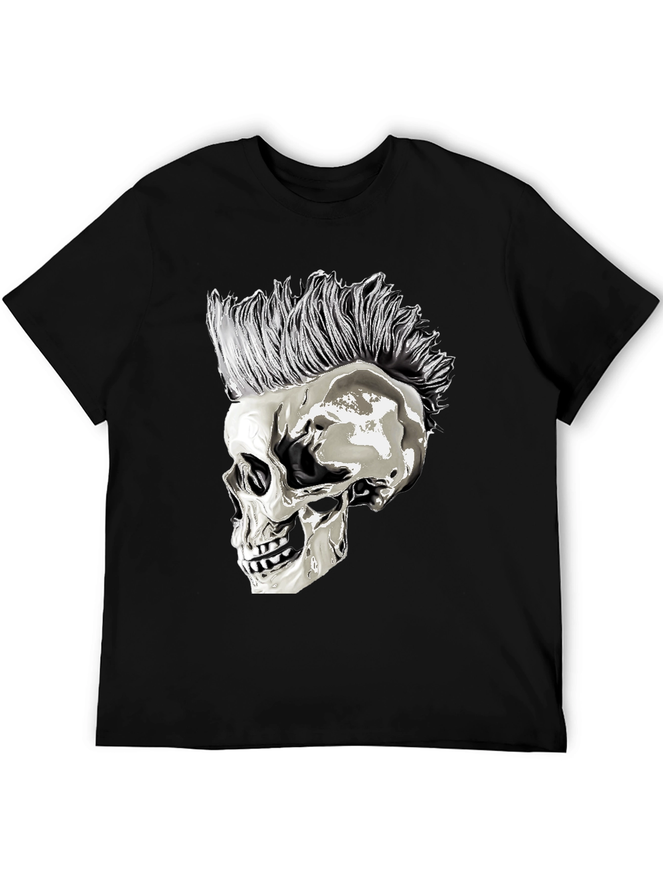 Punk Skull T-Shirt - Edgy Graphic Tee