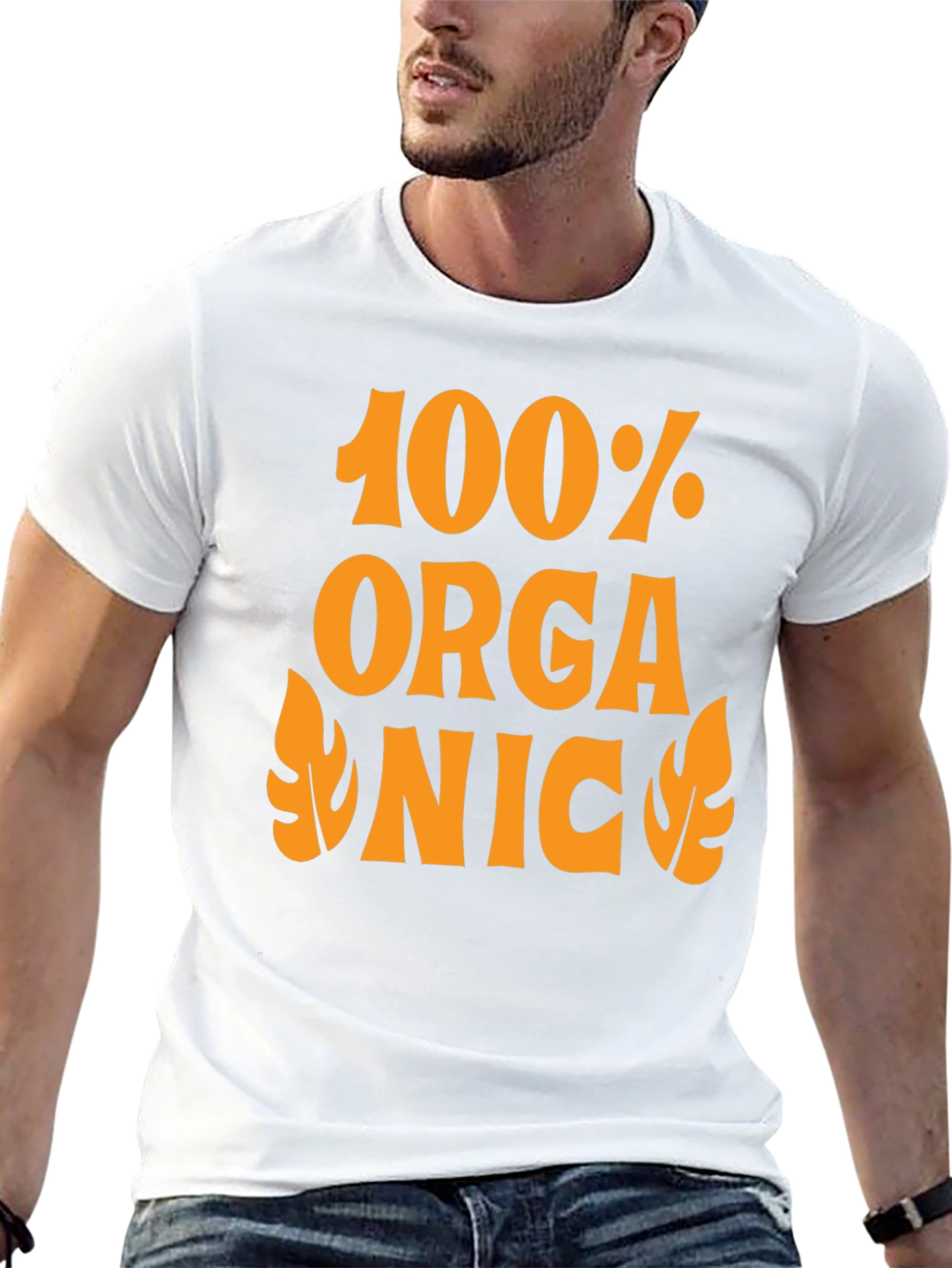 100% Organic Graphic Tee - Retro Style