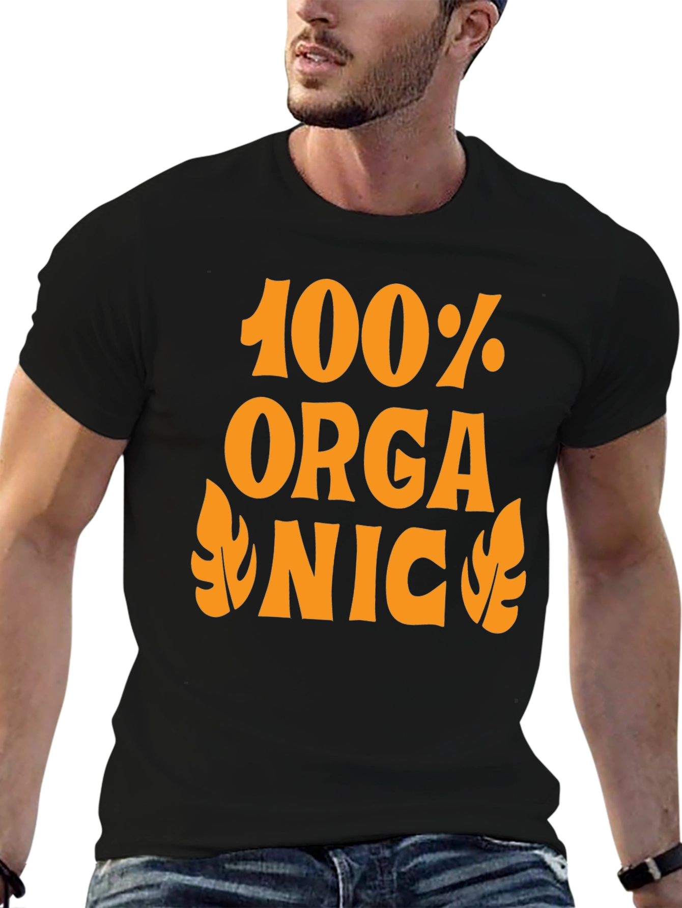 100% Organic Graphic Tee - Retro Style