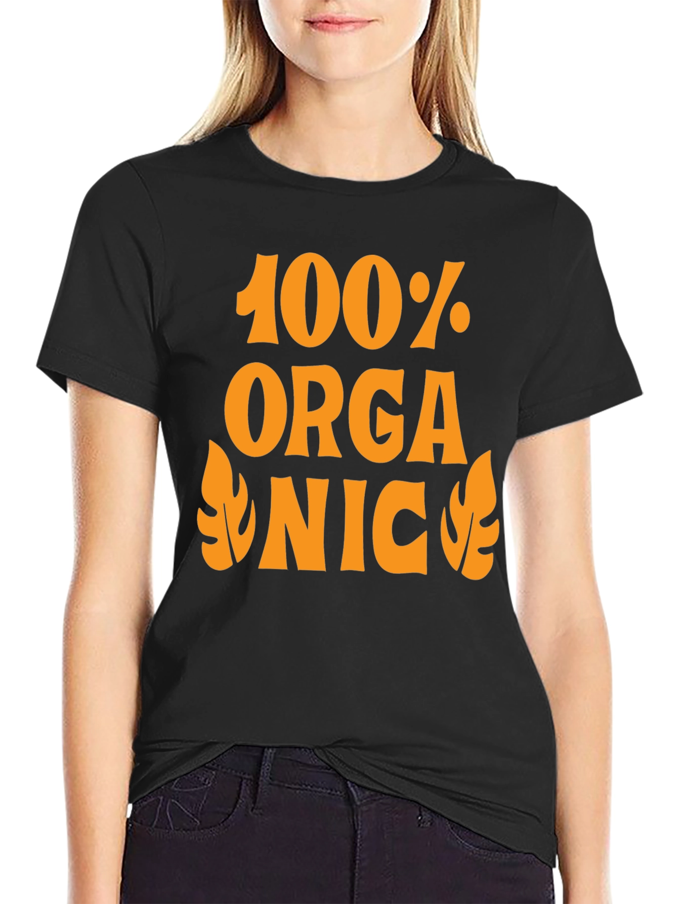 100% Organic Graphic Tee - Retro Style