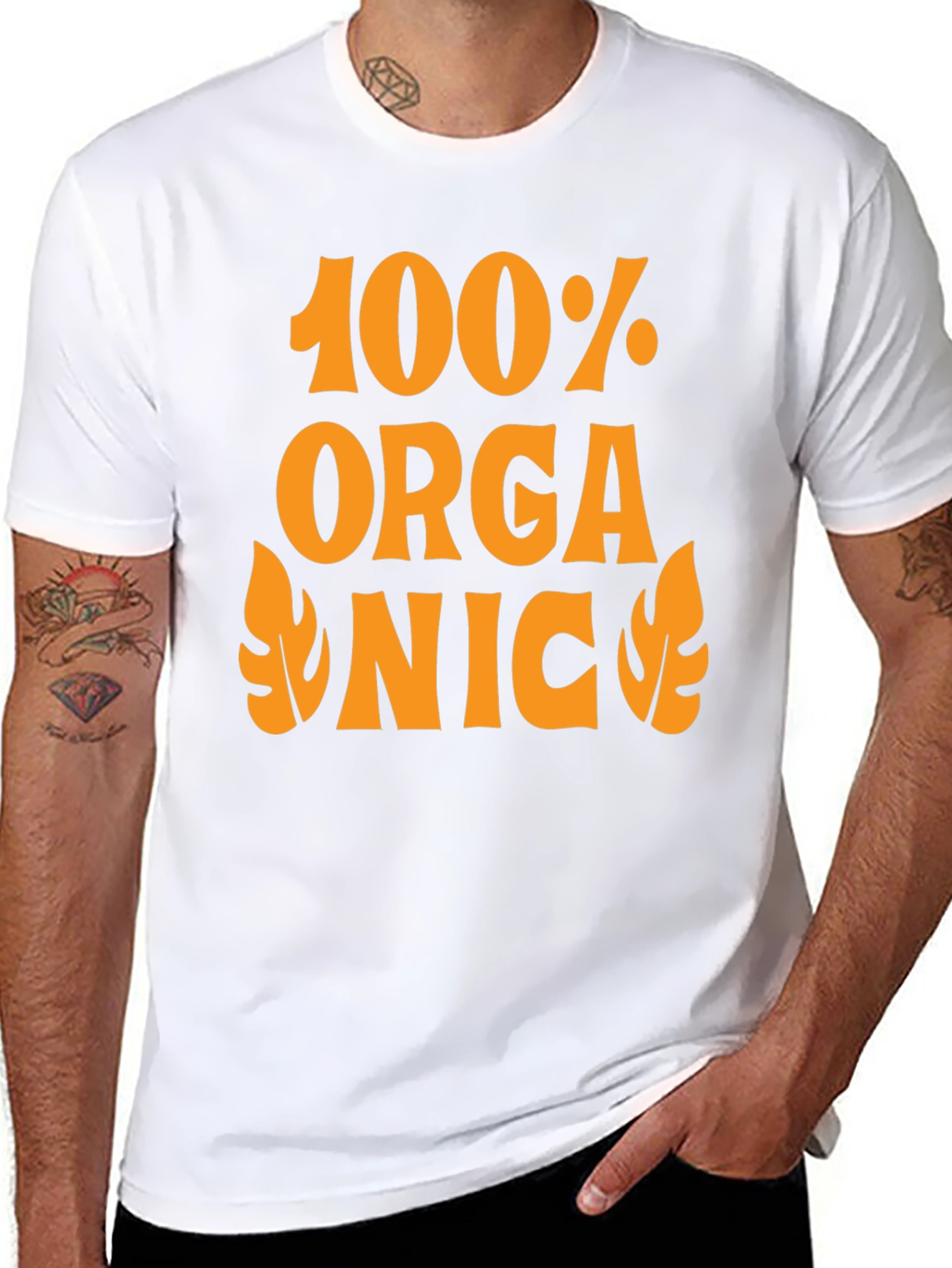 100% Organic Graphic Tee - Retro Style