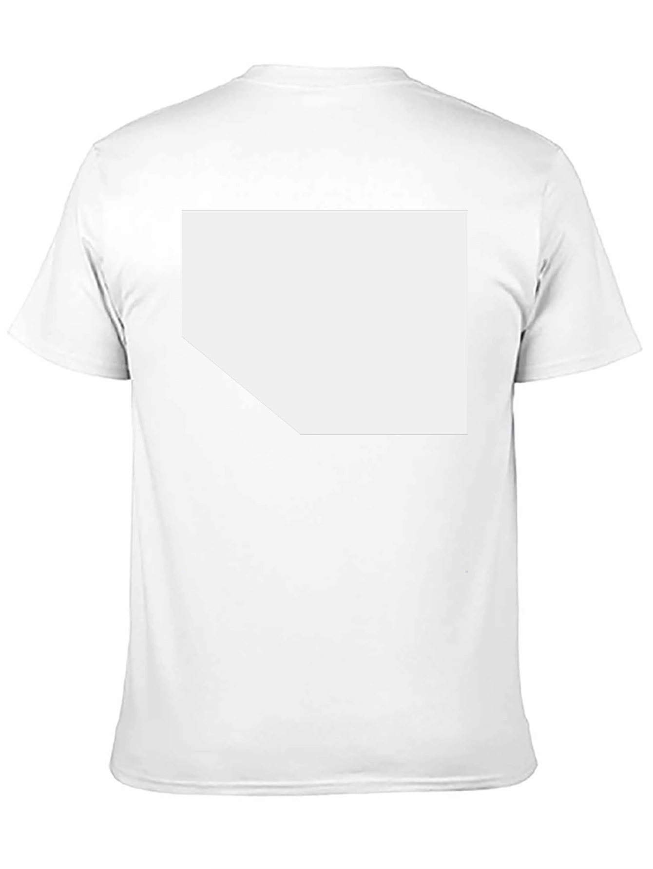 Black T-Shirt with Customizable White Space