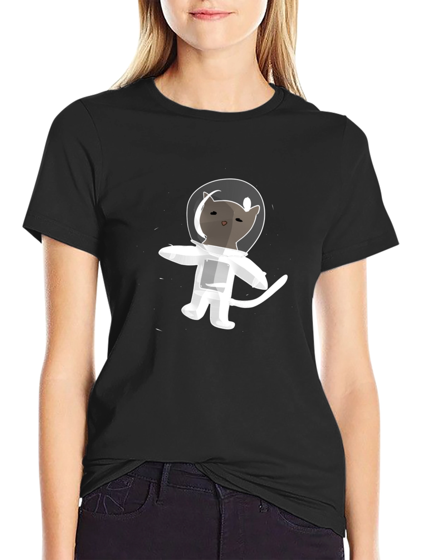 Astronaut Cat T-Shirt - Space Kitten Tee