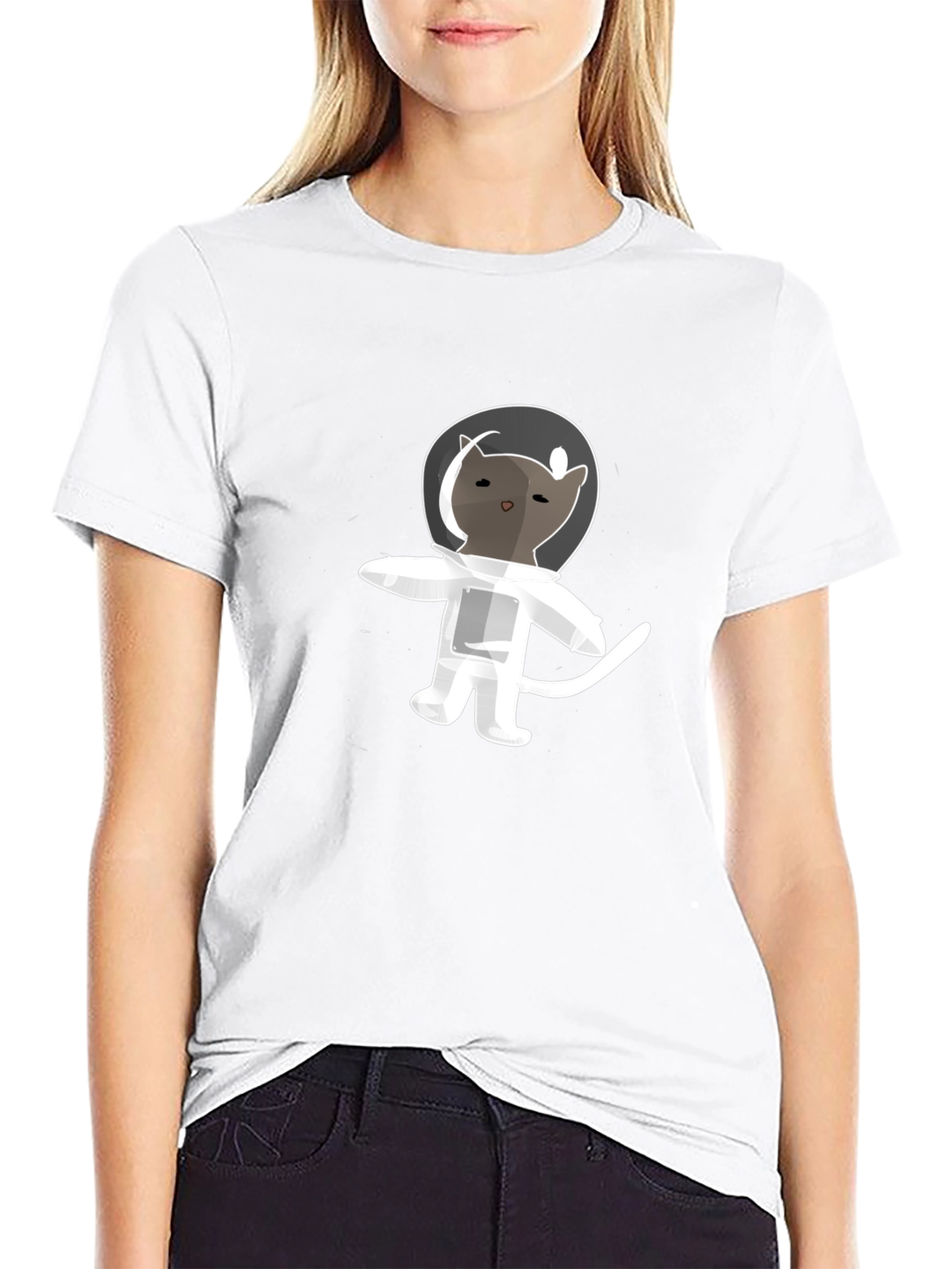 Astronaut Cat T-Shirt - Space Kitten Tee