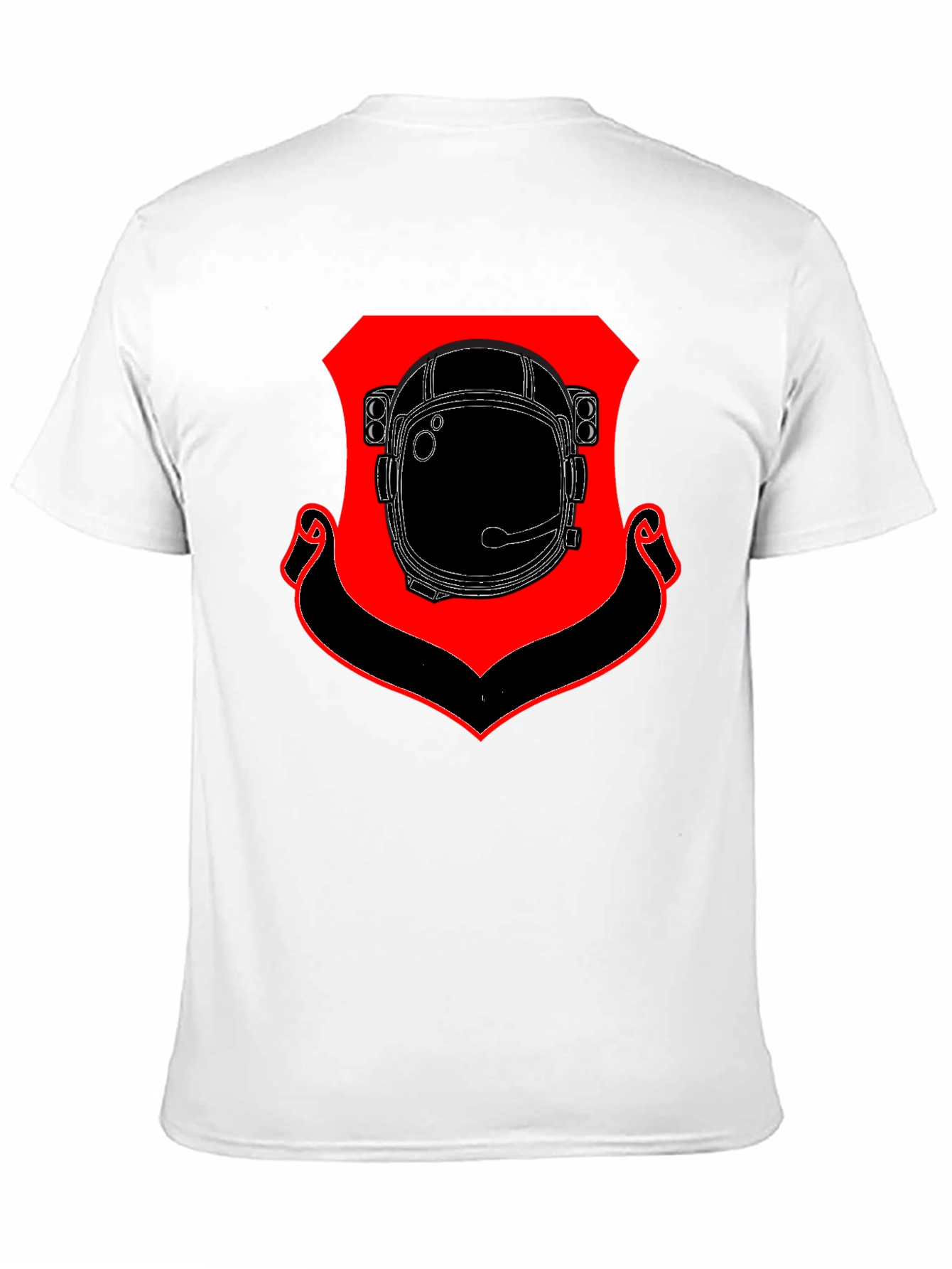 Astronaut Helmet Shield Black T-Shirt