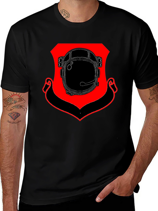 Astronaut Helmet Shield Black T-Shirt