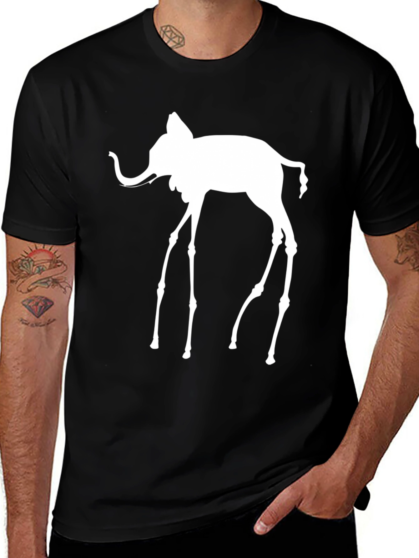 Surreal Elephant T-Shirt - Modern Graphic Tee