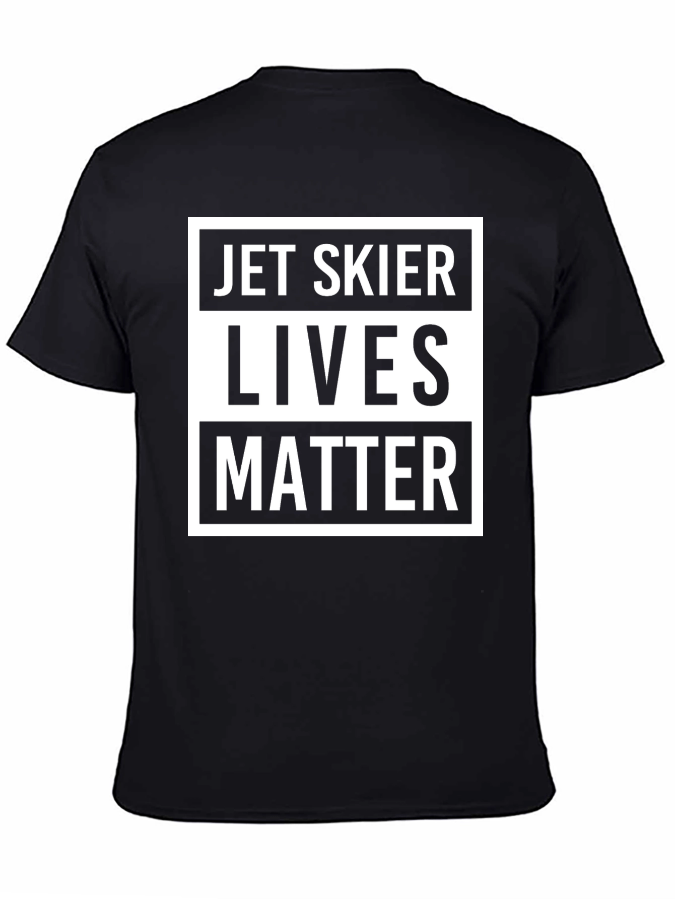Jet Skier Lives Matter Graphic T-Shirt - Black