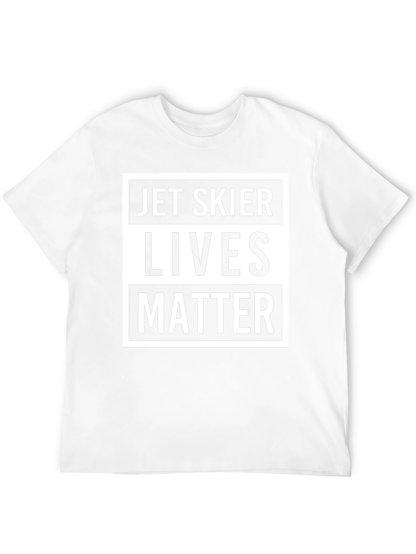 Jet Skier Lives Matter Graphic T-Shirt - Black