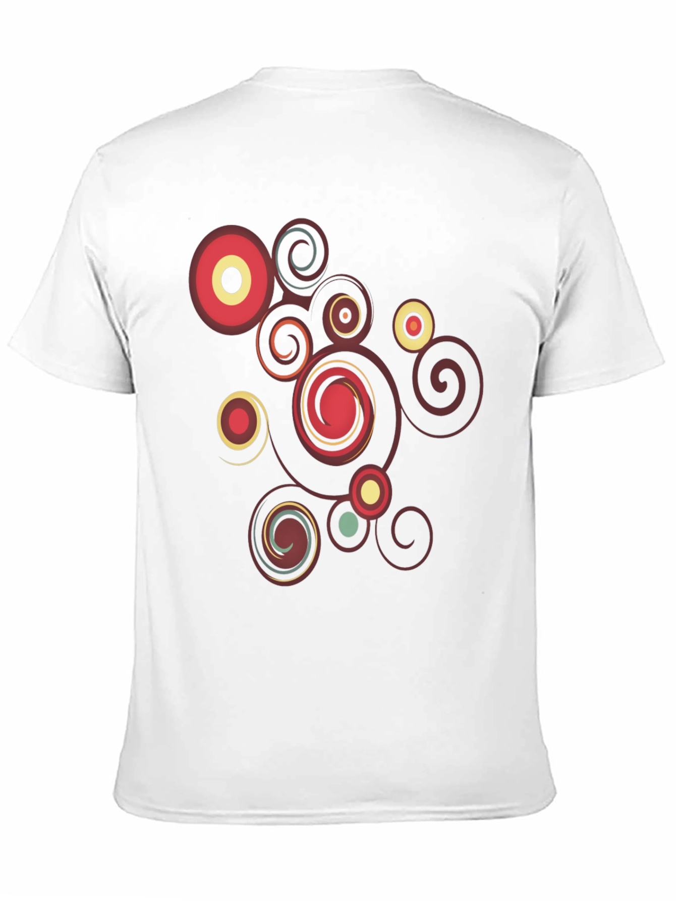 Retro Swirl Black Graphic Tee