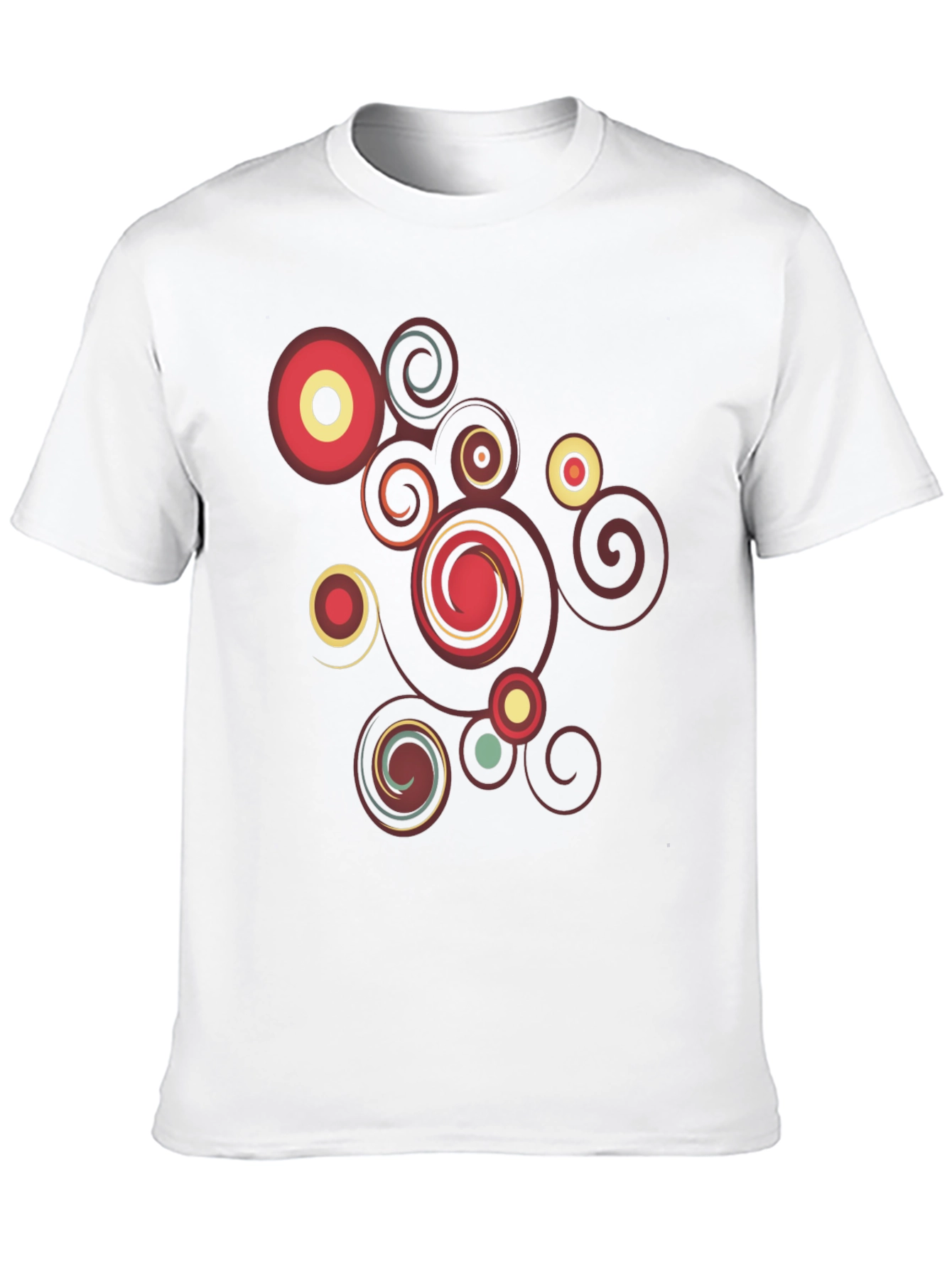 Retro Swirl Black Graphic Tee