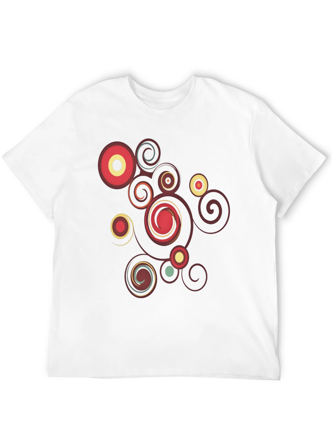 Retro Swirl Black Graphic Tee
