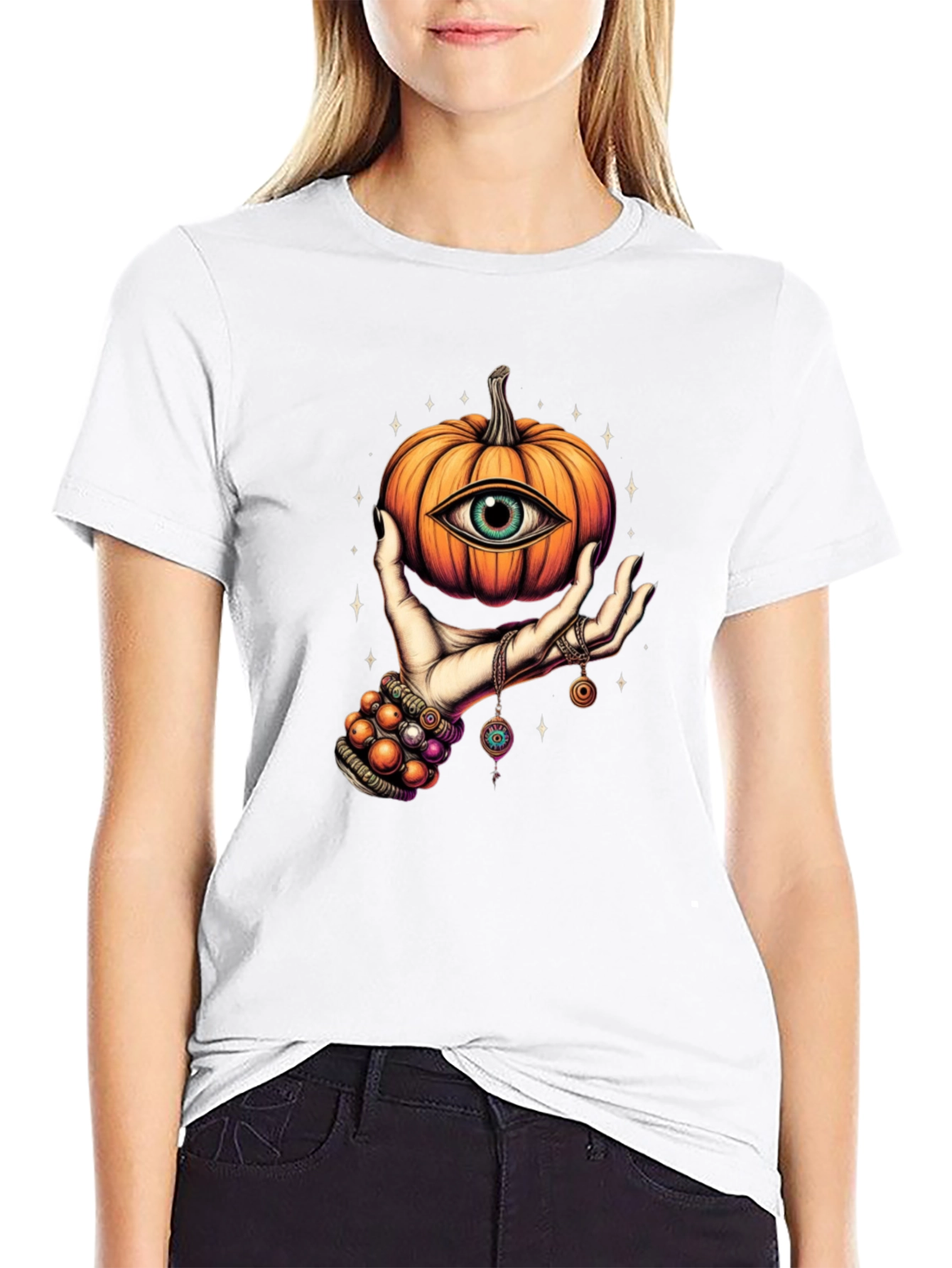 Mystic Pumpkin Eye Graphic Tee