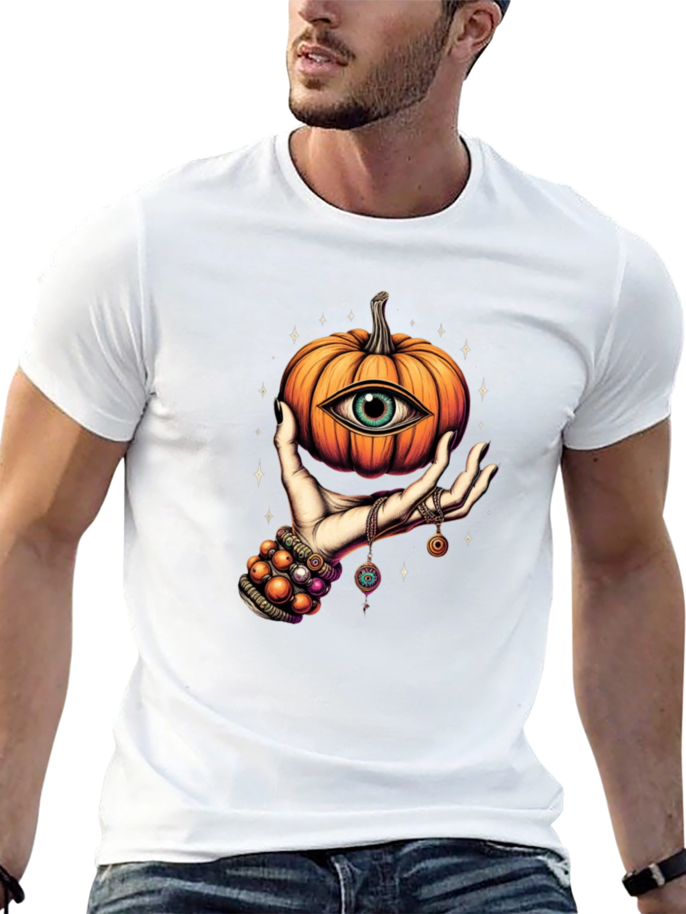 Mystic Pumpkin Eye Graphic Tee