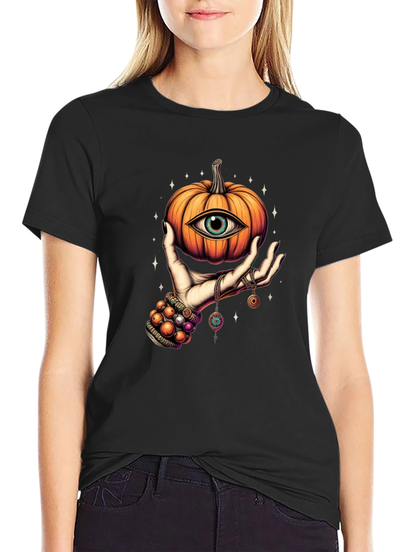 Mystic Pumpkin Eye Graphic Tee