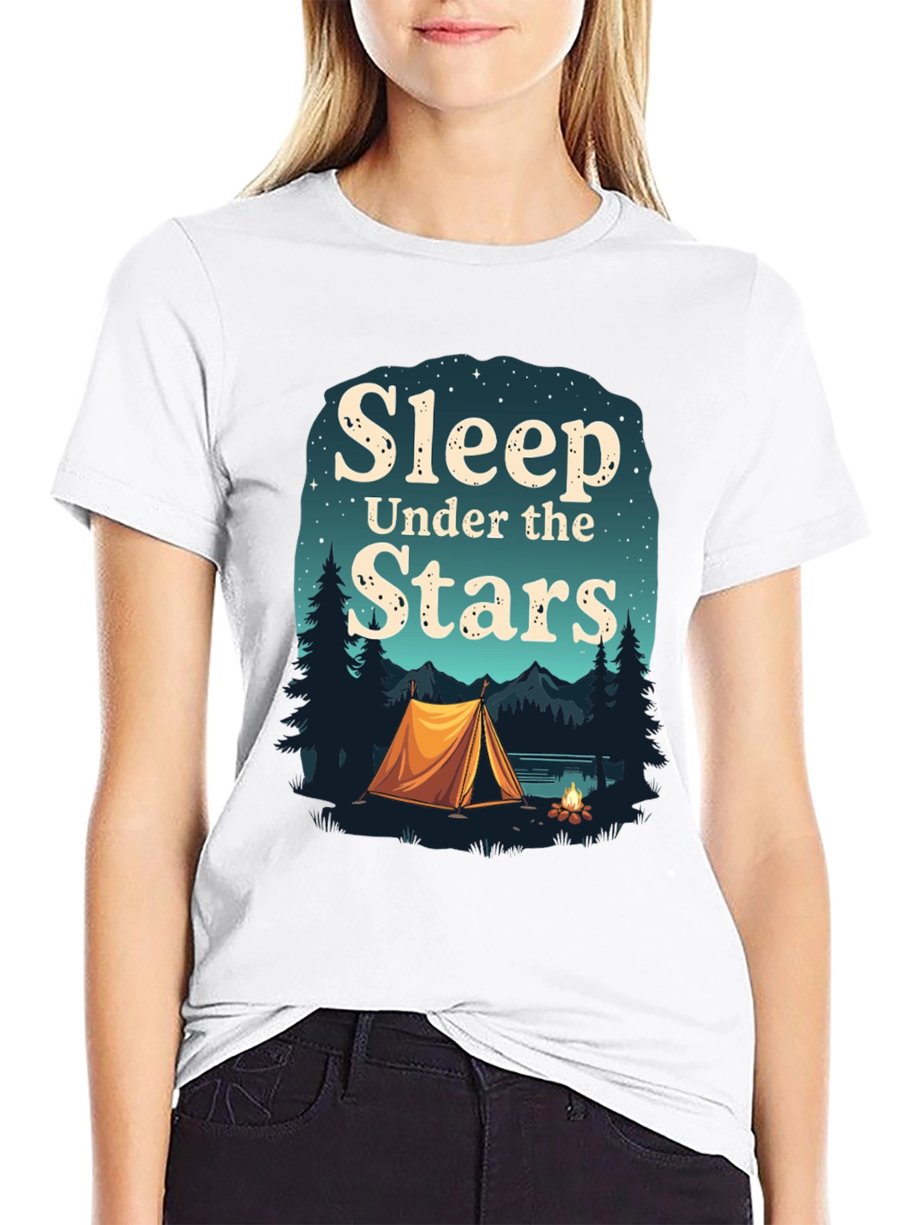 Sleep Under the Stars Graphic Tee Camping T-Shirt