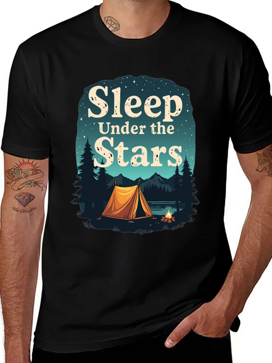Sleep Under the Stars Graphic Tee Camping T-Shirt