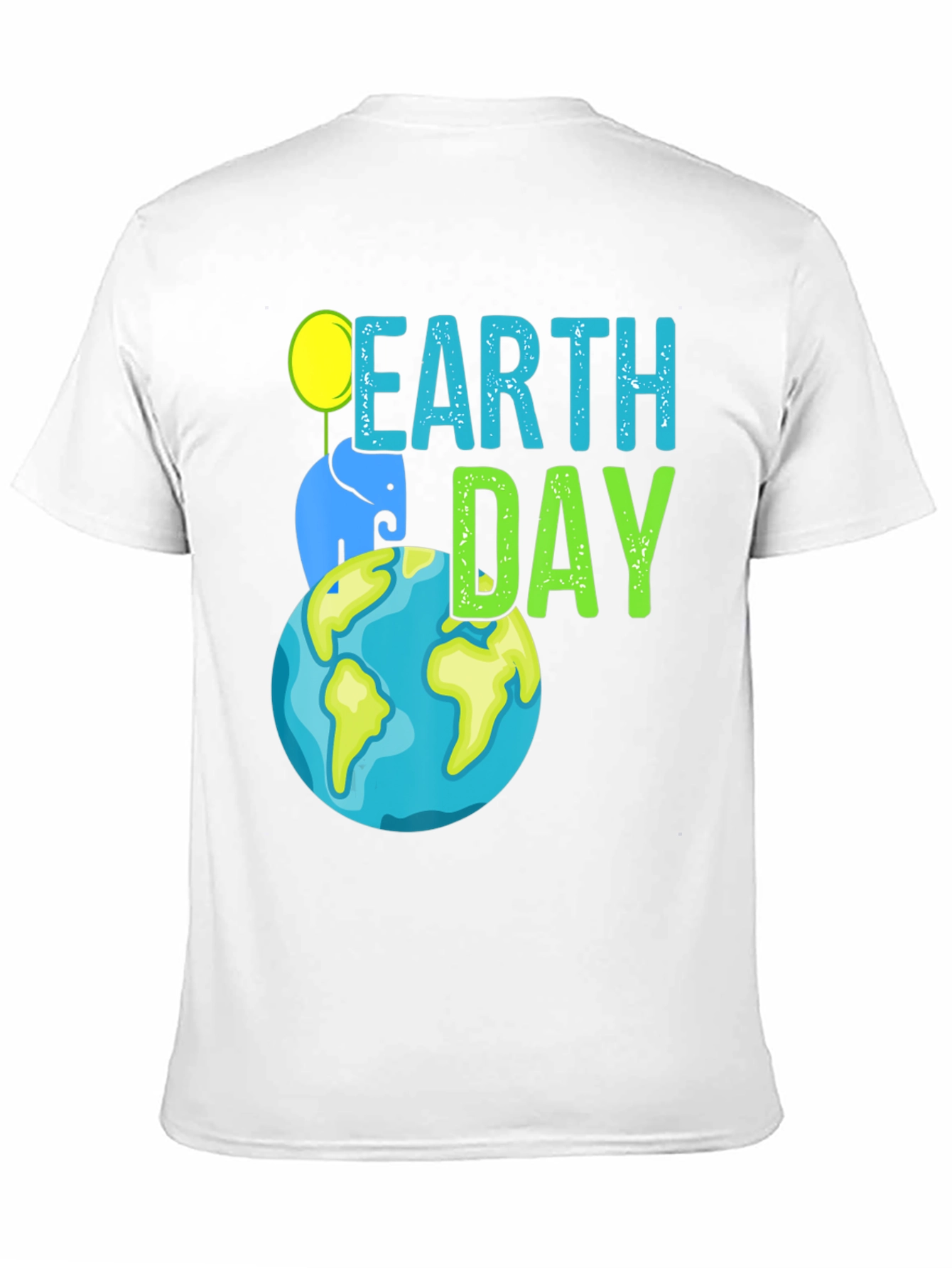 Earth Day Elephant Graphic T-Shirt