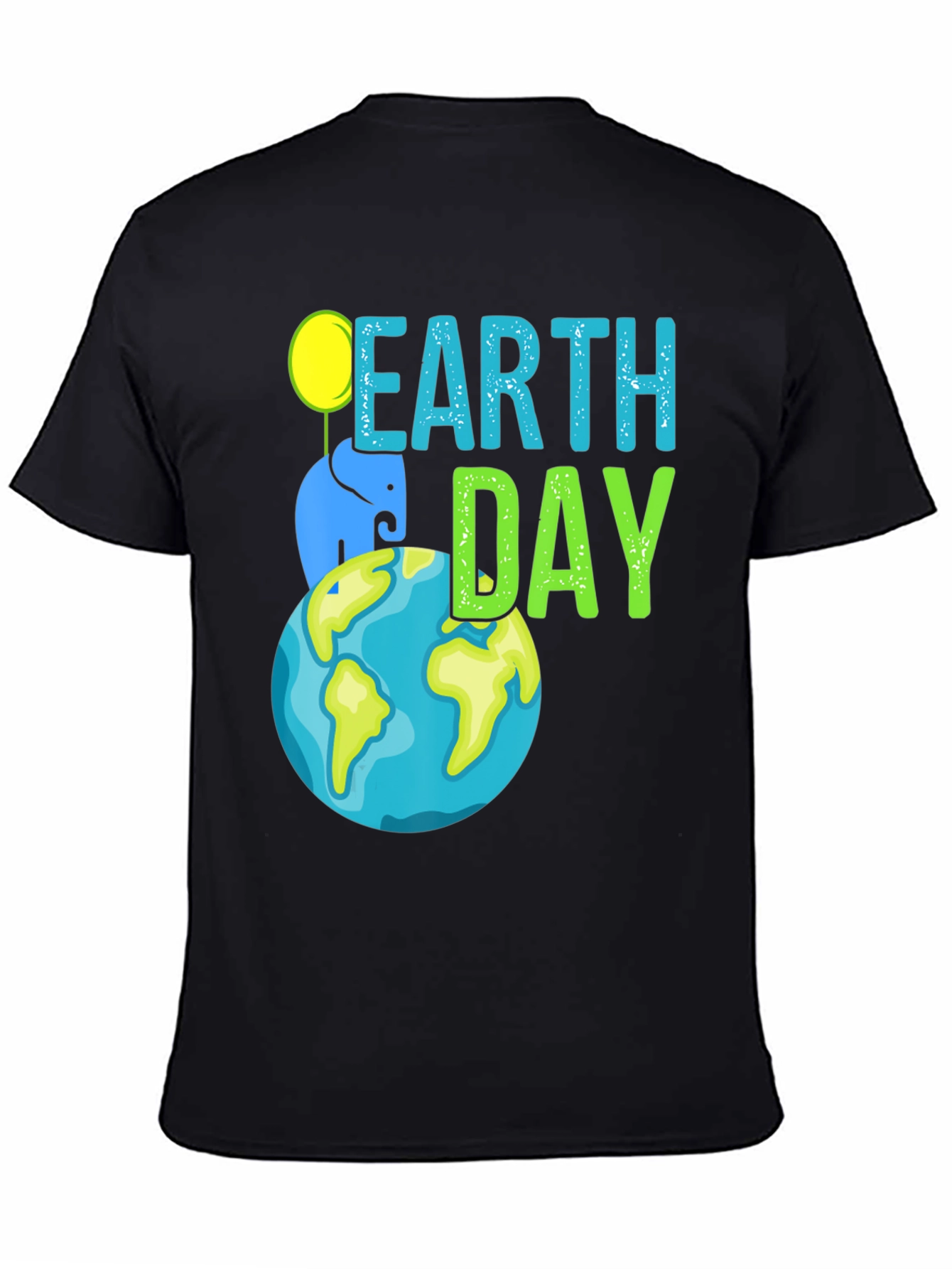 Earth Day Elephant Graphic T-Shirt