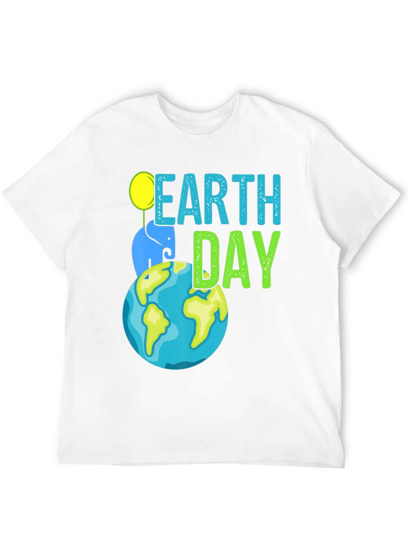 Earth Day Elephant Graphic T-Shirt