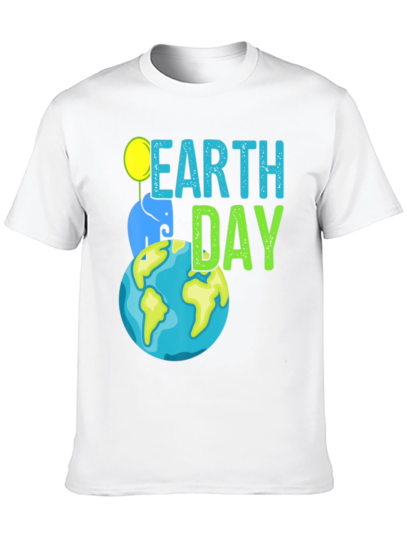 Earth Day Elephant Graphic T-Shirt