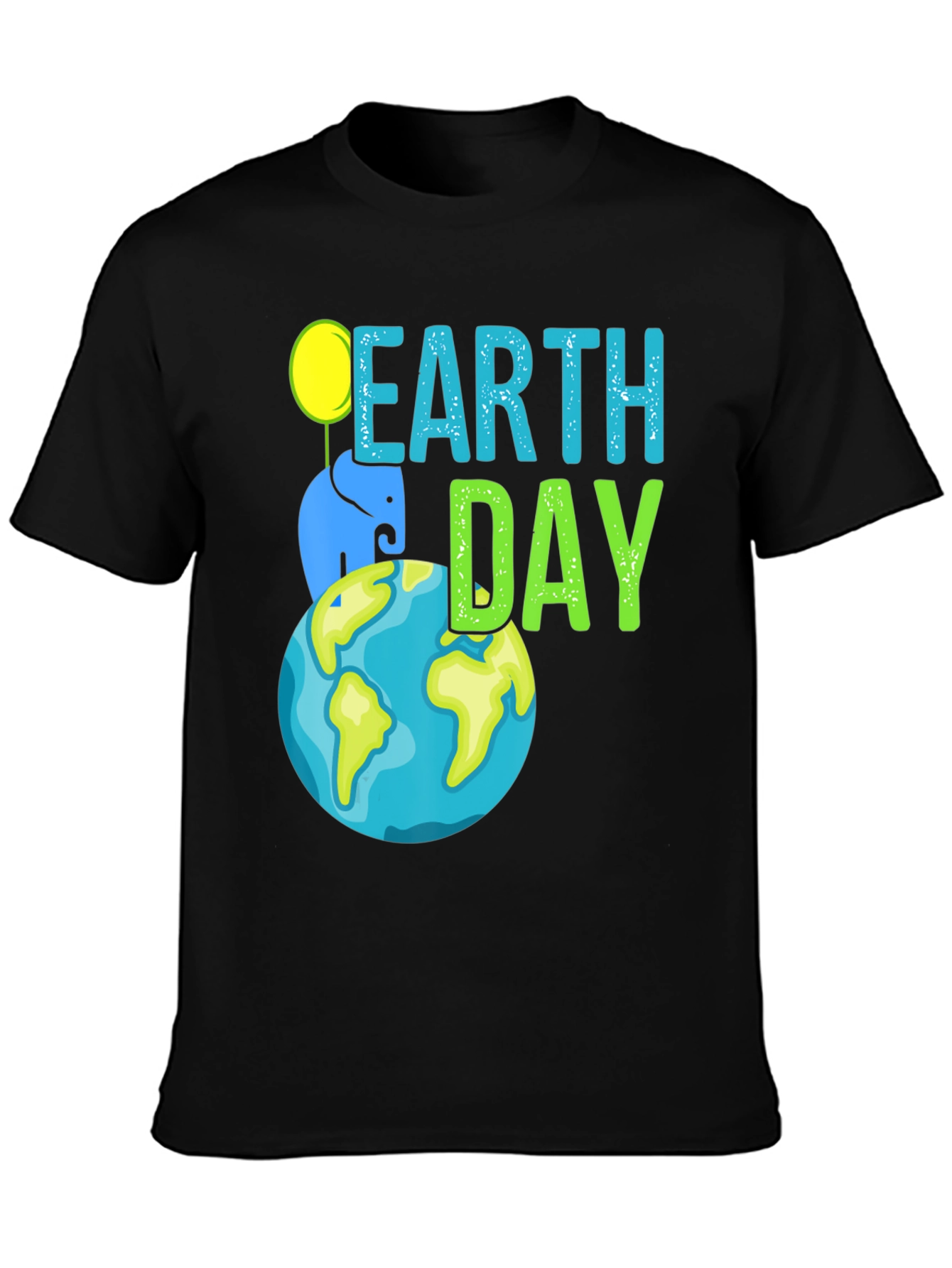 Earth Day Elephant Graphic T-Shirt