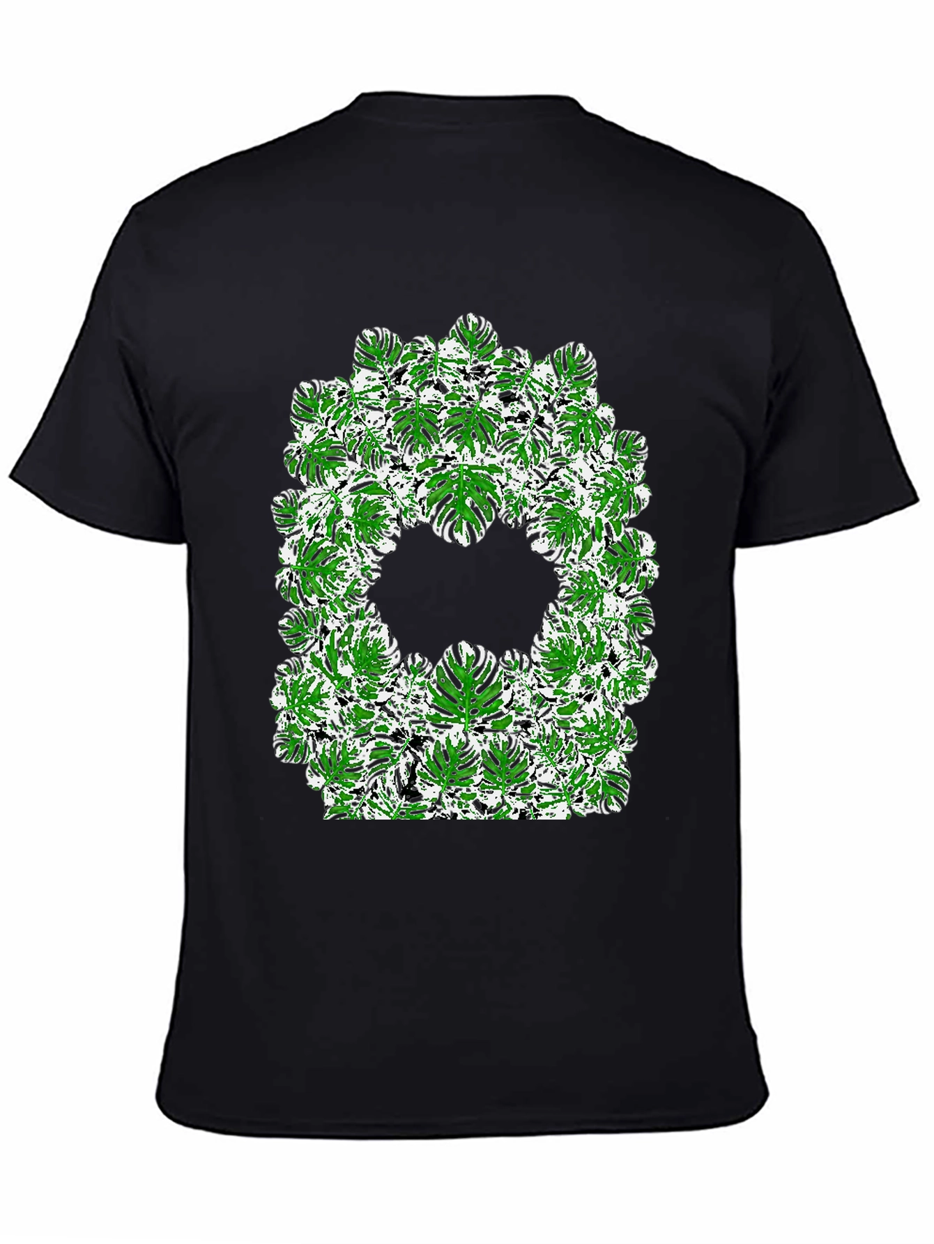 Tropical Leaf Print Tee - Modern Style