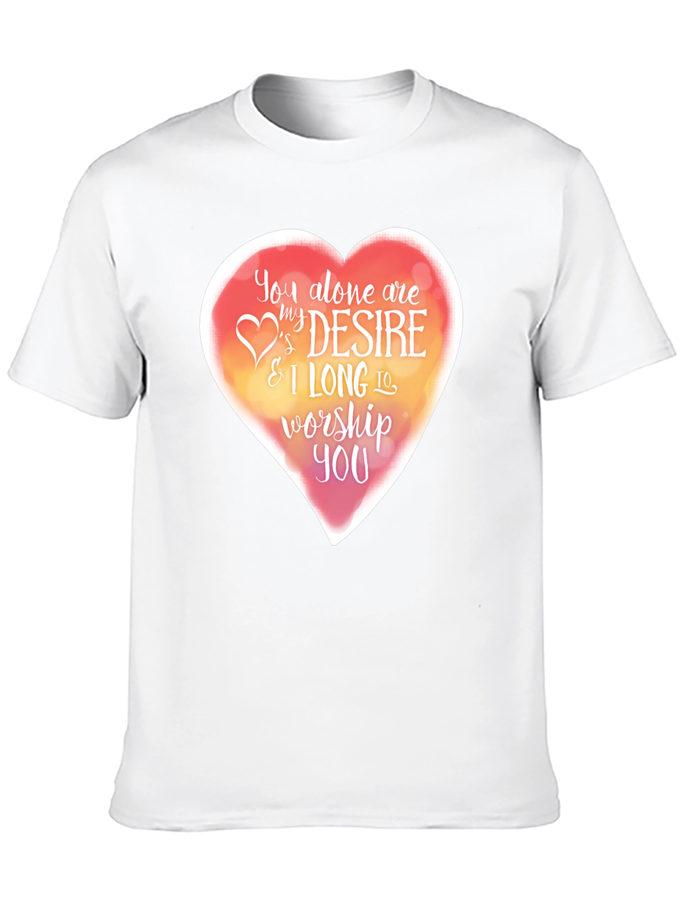 Worship Heart T-Shirt - Religious Christian Tee