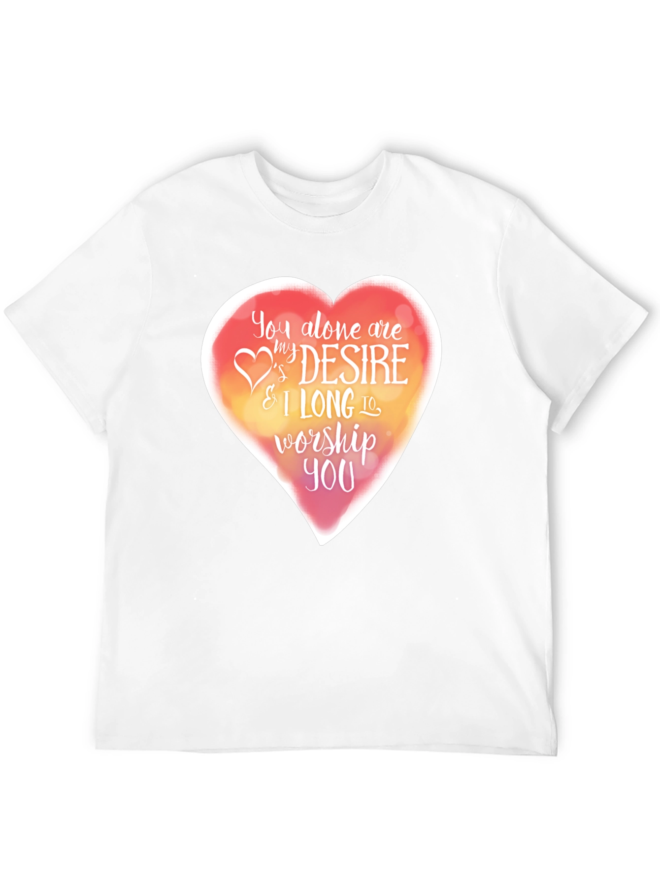 Worship Heart T-Shirt - Religious Christian Tee